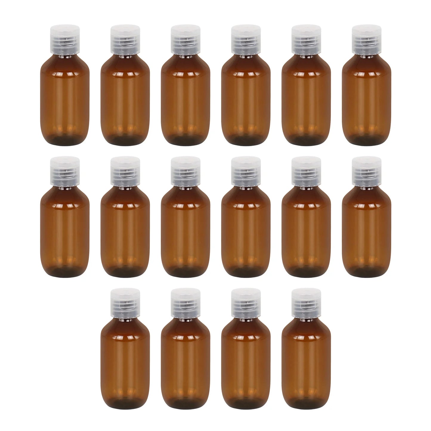 16Pcs Flip Top Travel Bottles Reusable Lotion Bottles Portable for Face Wash Sunscreen Hand Cream Travel Makeup Dispensers