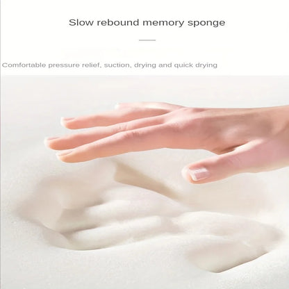 Long hair absorbent bathroom mat furry shower room foot wiping mat toilet non-slip mat entrance mat