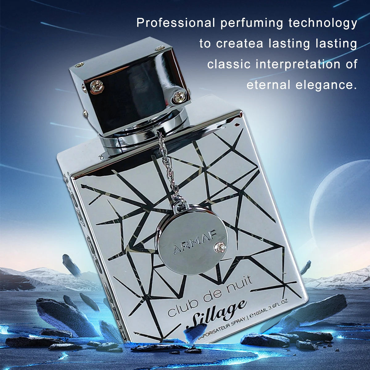 Armaff Club De Nuit Sillage 3.6oz/105ml Perfume.Long-lasting fragrance.Suitable for daily use,for dates,parties,birthdays,gift