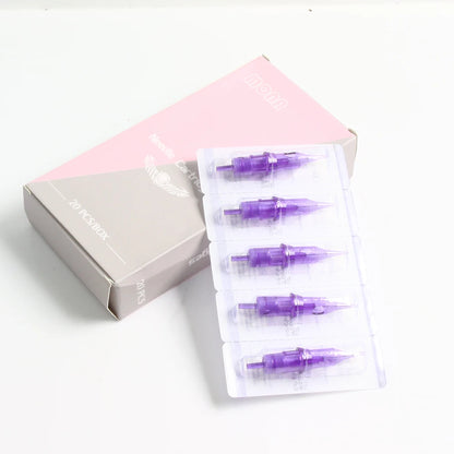 10/20/50Pcs Tattoo Scalp Needles 0.20/0.25mm 3RL 0603RL 0803RL Disposable Semi-Permanent Eyebrow Lip Makeup SMP Cartridges