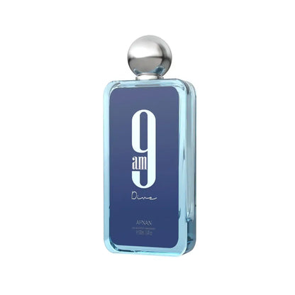 Afnan 9 AM Dive Unisex Eau de Parfum (EDP) 100ML, Fresh Aquatic Citrus Scent, Long Lasting Daytime Spray