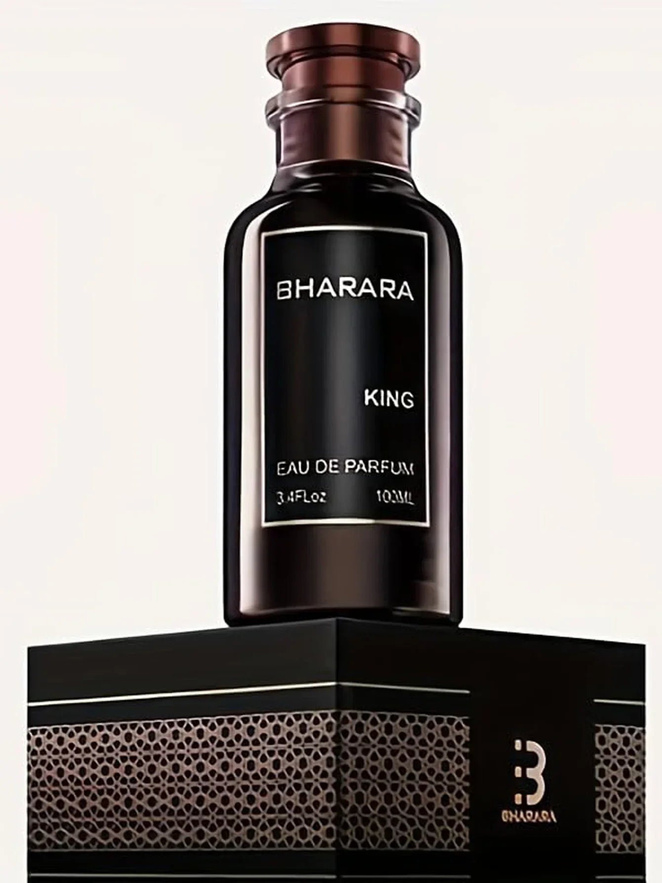 Bharara King EDP for Men 3.4oz – Bold Woody Amber Cologne, Ideal Holiday Gift