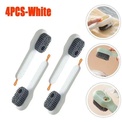 Cleaning Brush Soft Bristled Liquid Shoe Brush Long Handle Brush Clothes Brush Shoe Clothing Board Brush Household Cleaning Tool