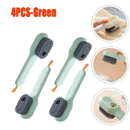 Cleaning Brush Soft Bristled Liquid Shoe Brush Long Handle Brush Clothes Brush Shoe Clothing Board Brush Household Cleaning Tool