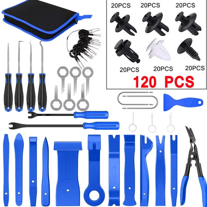 Auto Door Clip Panel Trim Removal Tool Car Audio Disassembly Kits Navigation Disassembly Installer Prying Automobile Nail Puller