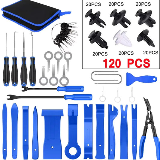 Auto Door Clip Panel Trim Removal Tool Car Audio Disassembly Kits Navigation Disassembly Installer Prying Automobile Nail Puller