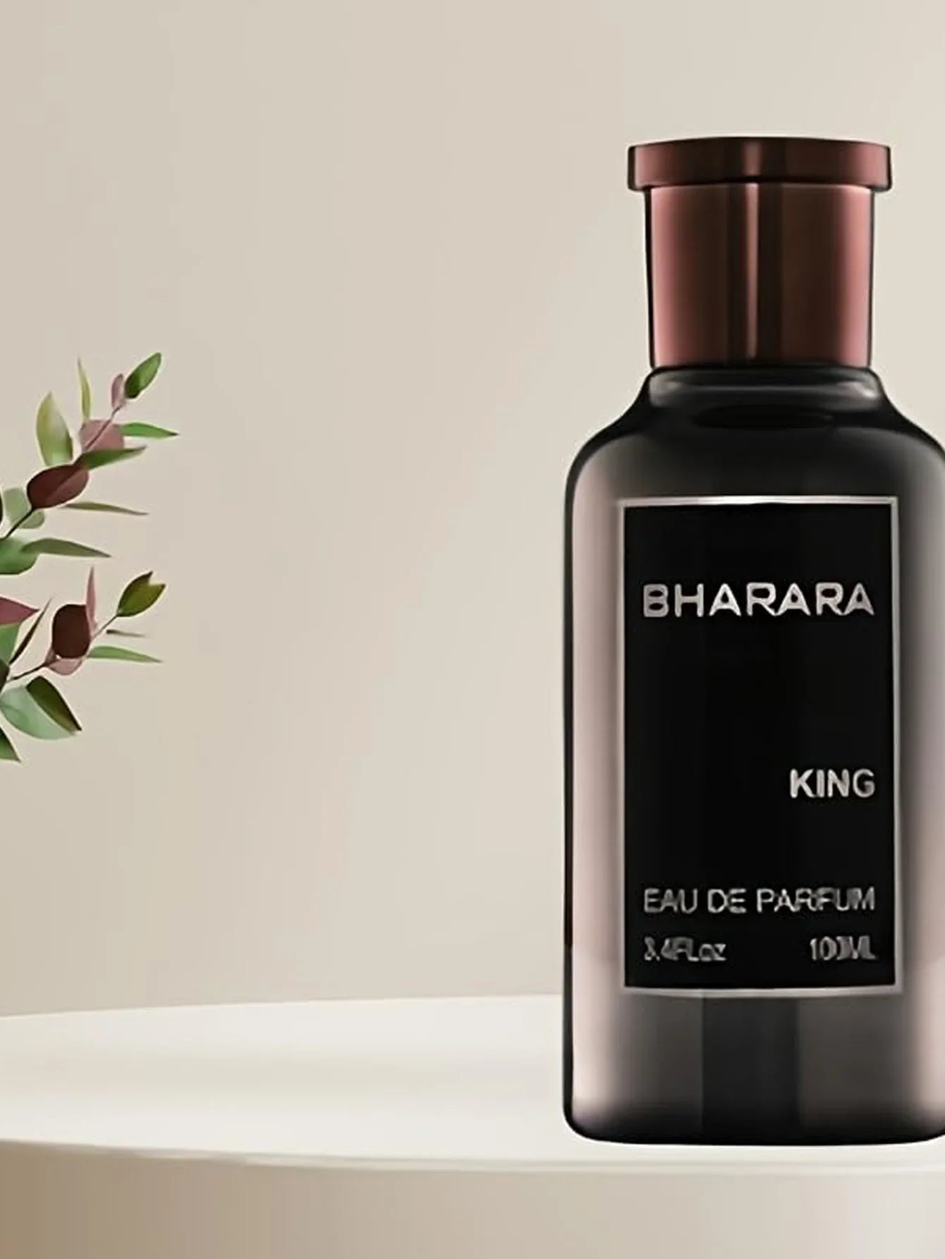 Bharara King EDP for Men 3.4oz – Bold Woody Amber Cologne, Ideal Holiday Gift