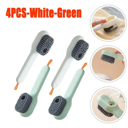 Cleaning Brush Soft Bristled Liquid Shoe Brush Long Handle Brush Clothes Brush Shoe Clothing Board Brush Household Cleaning Tool