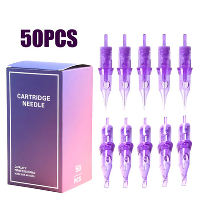 10/20/50Pcs Tattoo Scalp Needles 0.20/0.25mm 3RL 0603RL 0803RL Disposable Semi-Permanent Eyebrow Lip Makeup SMP Cartridges