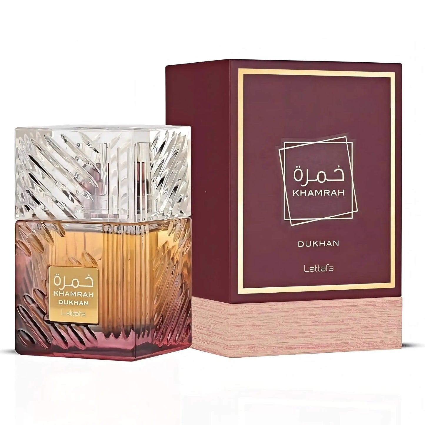 Lattafa Khamrah EDP 100ml – Warm Spicy Amber Long Lasting Unisex Perfume Gift for Halloween Christmas Thanksgiving