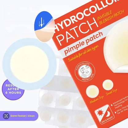 Hydrocolloid acne patch Invisible Hyaluronic Acid Round Acne Patch Blemish Cover Spot Treatment Stickers face skin care