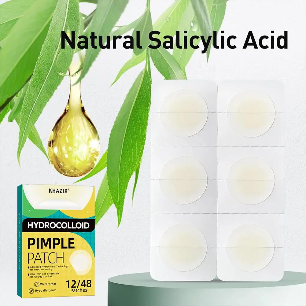 Hydrocolloid acne patch Invisible Hyaluronic Acid Round Acne Patch Blemish Cover Spot Treatment Stickers face skin care