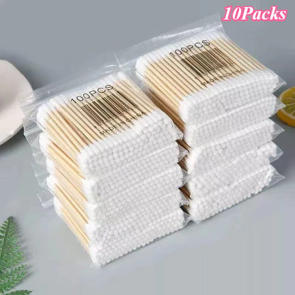 100/300/500 Pcs Bamboo Baby Cotton Swab Cleaning of Ears Tampons Cotonete Health Beauty Cotton Swab Ear Cleaning Sticks