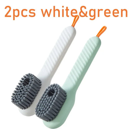 Cleaning Brush Soft Bristled Liquid Shoe Brush Long Handle Brush Clothes Brush Shoe Clothing Board Brush Household Cleaning Tool
