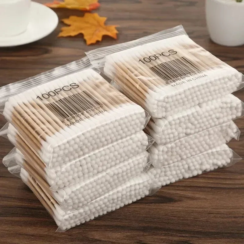100/300/500 Pcs Bamboo Baby Cotton Swab Cleaning of Ears Tampons Cotonete Health Beauty Cotton Swab Ear Cleaning Sticks