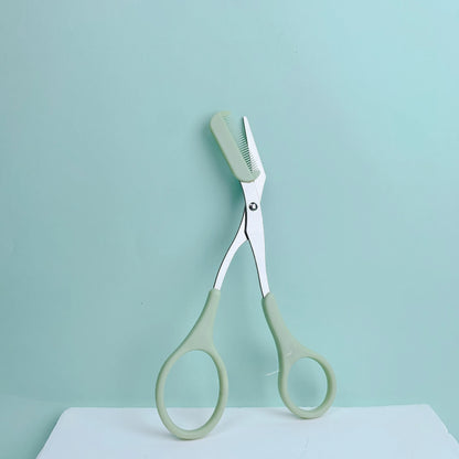 Eyebrow Razor Scissor  Stainless Steel Safe Anti-scratch Trimmer for Beginners Crescent Sharp Beauty Tool Multi-color