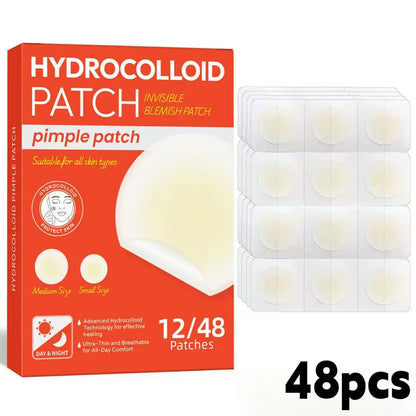 Hydrocolloid acne patch Invisible Hyaluronic Acid Round Acne Patch Blemish Cover Spot Treatment Stickers face skin care