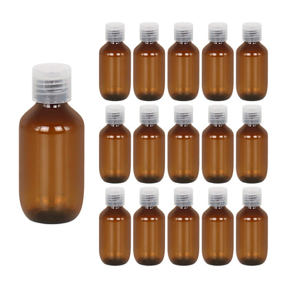 16Pcs Flip Top Travel Bottles Reusable Lotion Bottles Portable for Face Wash Sunscreen Hand Cream Travel Makeup Dispensers