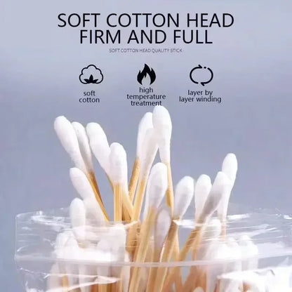 100/300/500 Pcs Bamboo Baby Cotton Swab Cleaning of Ears Tampons Cotonete Health Beauty Cotton Swab Ear Cleaning Sticks
