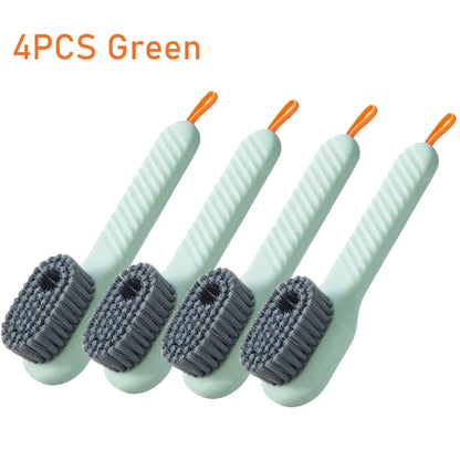 Cleaning Brush Soft Bristled Liquid Shoe Brush Long Handle Brush Clothes Brush Shoe Clothing Board Brush Household Cleaning Tool
