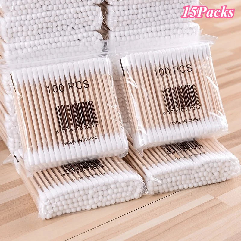 100/300/500 Pcs Bamboo Baby Cotton Swab Cleaning of Ears Tampons Cotonete Health Beauty Cotton Swab Ear Cleaning Sticks