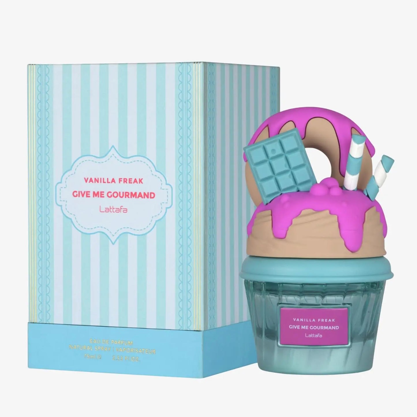 lattafa Vanilla Freak Spray 75ml – Warm Vanilla Caramel Gourmand Unisex Scent, Woody Holiday Gift Perfume