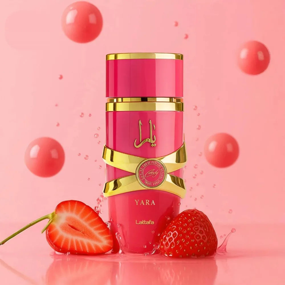 Lattafa Yara Candy - Vanilla, Fruity, Citrus, Floral - Eau de Parfum Long-Lasting Fragrance for Women, 3.40 Ounce / 100 ml