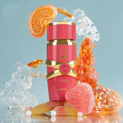Lattafa Yara Candy - Vanilla, Fruity, Citrus, Floral - Eau de Parfum Long-Lasting Fragrance for Women, 3.40 Ounce / 100 ml