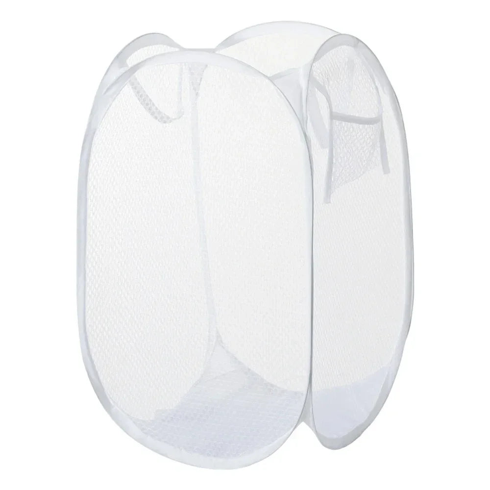 Dirty Clothes Basket Skeleton Ventilated Foldable Easy Storage Portable Large Capacity Clothes Basket