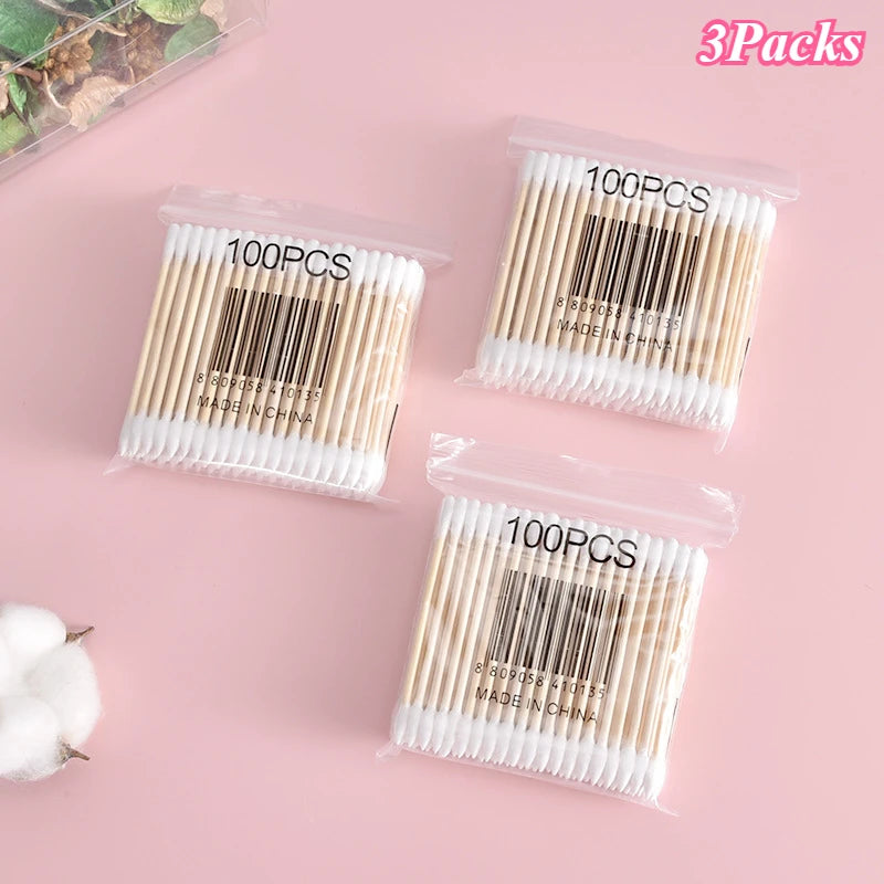 100/300/500 Pcs Bamboo Baby Cotton Swab Cleaning of Ears Tampons Cotonete Health Beauty Cotton Swab Ear Cleaning Sticks