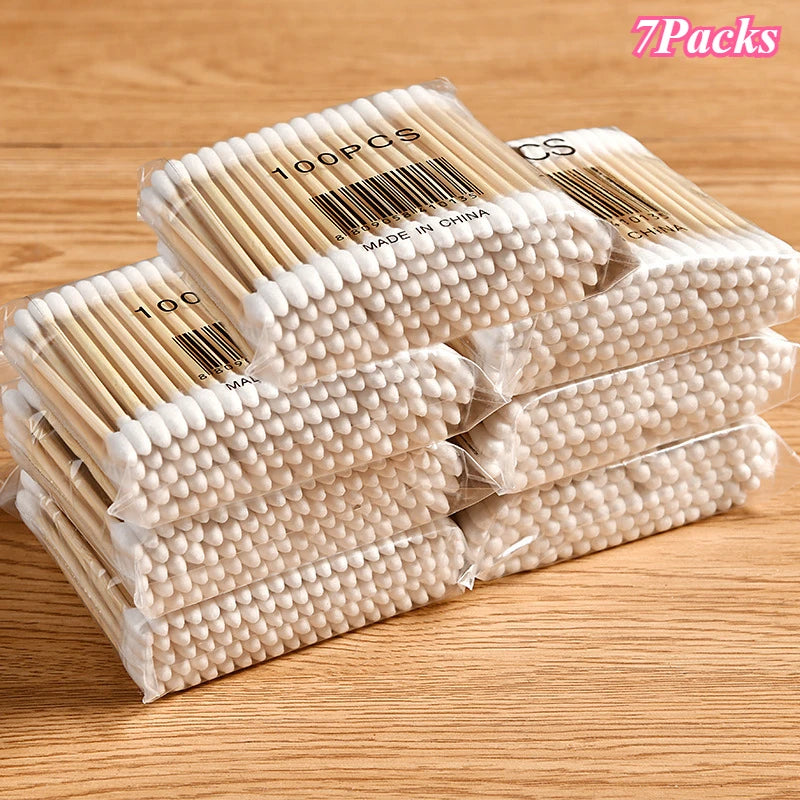 100/300/500 Pcs Bamboo Baby Cotton Swab Cleaning of Ears Tampons Cotonete Health Beauty Cotton Swab Ear Cleaning Sticks