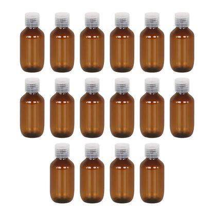 16Pcs Flip Top Travel Bottles Reusable Lotion Bottles Portable for Face Wash Sunscreen Hand Cream Travel Makeup Dispensers