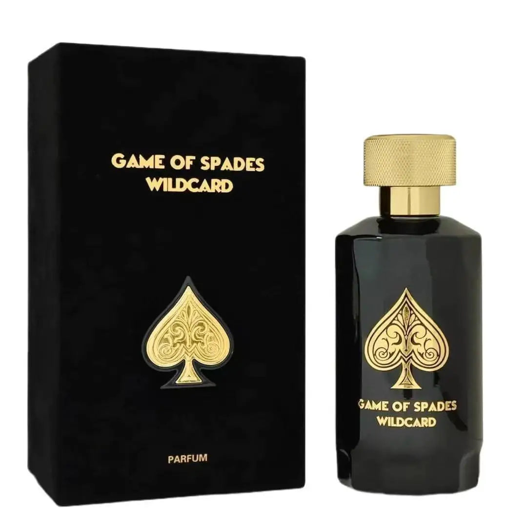 Jo Milano Game of Spades Wildcard 3.4oz Parfum – Woody Amber Spicy Unisex Scent, Long-Lasting Christmas & Valentine’s Day Gift